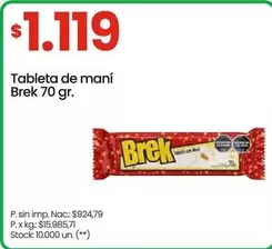 Brek - Tableta de maní