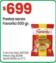 Favorita - Pastas secas