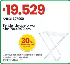 Mor - Tender de acero slim