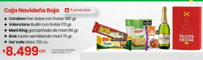 King - Caja Navideña Roja