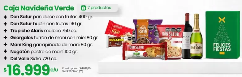 Trapiche - Caja Navideña Verde