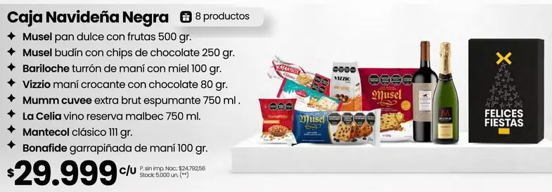 Musel - Caja Navideña Negra