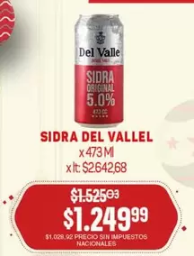 Del Valle - SIDRA ORIGINAL