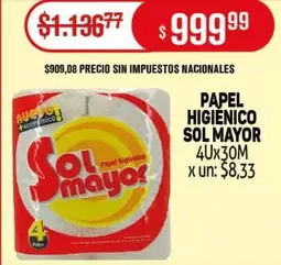 Sol - PAPEL HIGIENICO SOL MAYOR