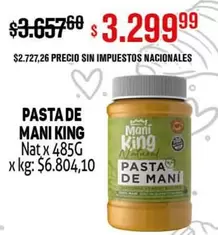 King - PASTA DE MANI KING