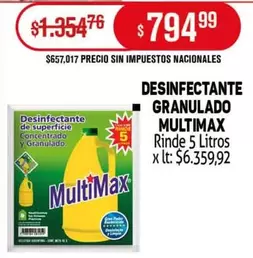 Multimax - DESINFECTANTE GRANULADO