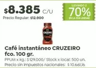 X$ - Café instantáneo