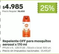 Off - Repelente para mosquitos