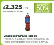 Pepsi - Gaseosa x 1.50 cc