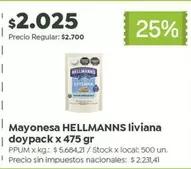X$ - Mayonesa liviana