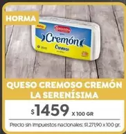 La Serenísima - QUESO CREMOSO CREMON