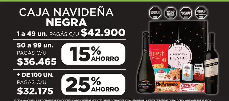 Bariloche - CAJA NAVIDEÑA NEGRA