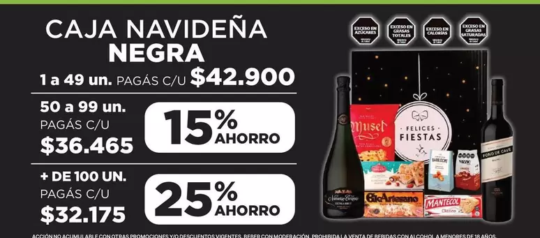 Bariloche - CAJA NAVIDEÑA NEGRA