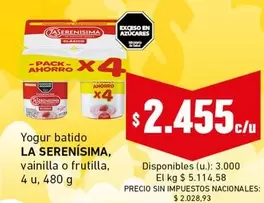 La Serenísima - Yogur batido