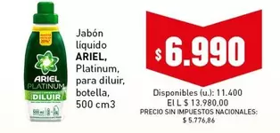 Ariel - Platinum para diluir
