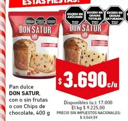 Don Satur - Pan dulce
