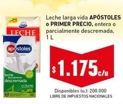vida - APÓSTOLES o PRIMER PRECIO