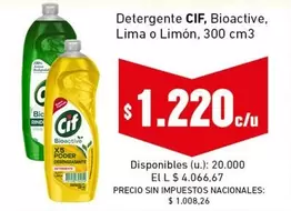 Cif - Bioactive Lima o Limón