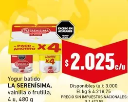 La Serenísima - Yogur batido