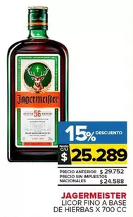 Jagermeister - Licor Fino A Base De Hierbas