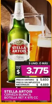 Stella Artois - Cerveza Blanca
