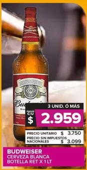 Budweiser - Cerveza Blanca
