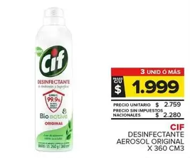 Cif - Desinfectante Aerosol Original
