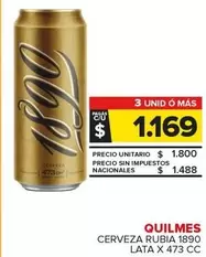 Quilmes - Cerveza Rubia 1890