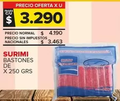 Surimi Bastones