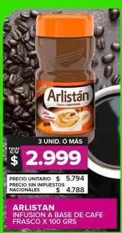 Arlistán - Infusion A Base De Cafe