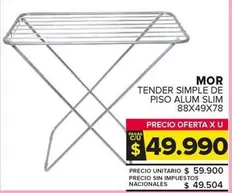 Mor - Tender Simple De Piso Alum Slim 