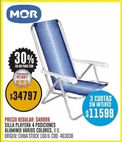 Mor - SILLA PLAYERA 4 POSICIONES
