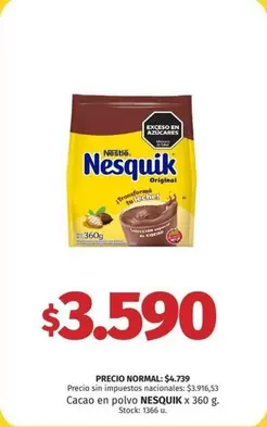Nesquik - Cacao en polvo