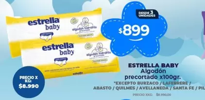 Estrella - Algodon precortado x100gr.