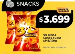 3D -  MEGA Conos queso