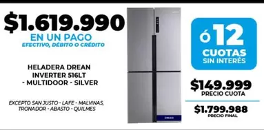 Drean - INVERTER 516LT - MULTIDOOR - SILVER