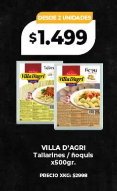 Villa D'agri - Tallarines /ñoquis