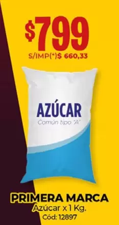 Primera marca - Azúcar x1 Kg. Cód: 12897