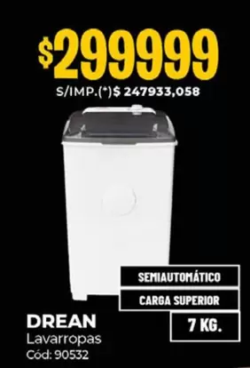 Drean - Lavarropas Cod: 90532