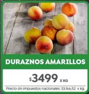 X$ - DURAZNOS AMARILLOS