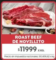 X$ - ROAST BEEF DE NOVILLITO