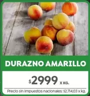 X$ - DURAZNO AMARILLO
