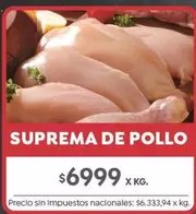 X$ - SUPREMA DE POLLO