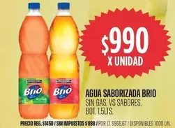 X$ - AGUA SABORIZADA