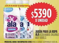 Ala - JABÓN PARA LA ROPA