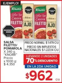 Knorr - FILETTO/POMAROLA