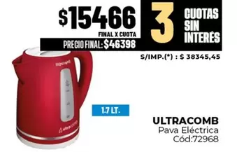 Ultracomb - Pava Eléctrica Cód:72968