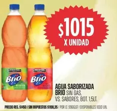 X$ - AGUA SABORIZADA