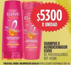 Elvive - SHAMPOO O ACONDICIONADOR