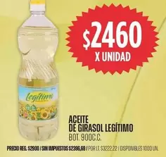 Legítimo - ACEITE DE GIRASOL LEGÍTIMO